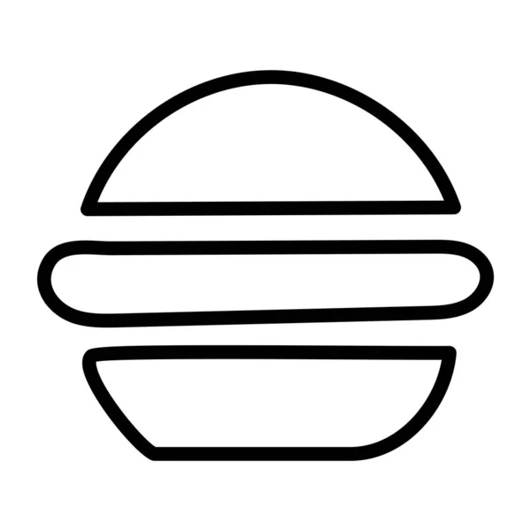 一个美味的汉堡包图标 — 图库矢量图片