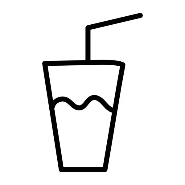 Icono Diseño Moda Vaso Bebida — Vector de stock