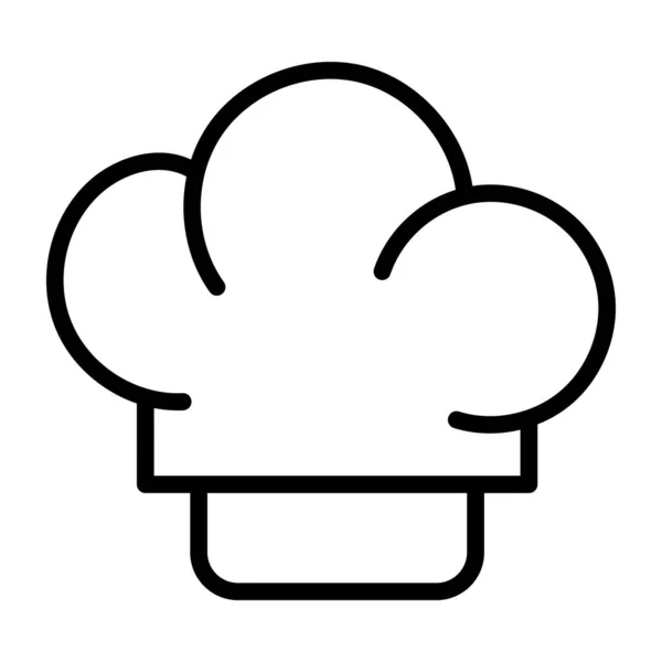 Chef Hoed Pictogram Bewerkbare Vector — Stockvector