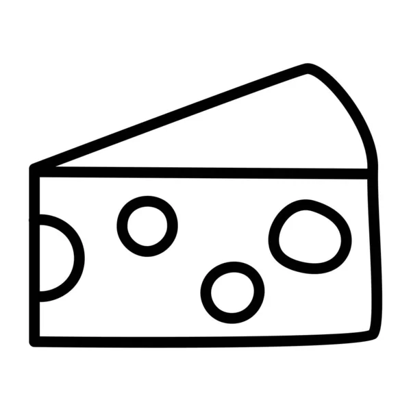 Современный Дизайн Иконки Сырного Блока — стоковый вектор