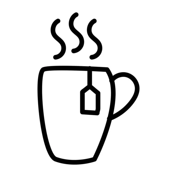 Іконка Дизайну Чашки Гарячого Чаю — стоковий вектор