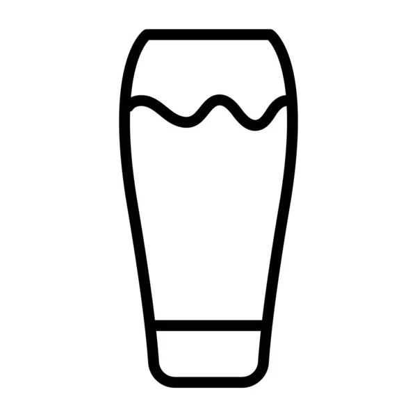 Ícone Design Moderno Vidro Bebida —  Vetores de Stock