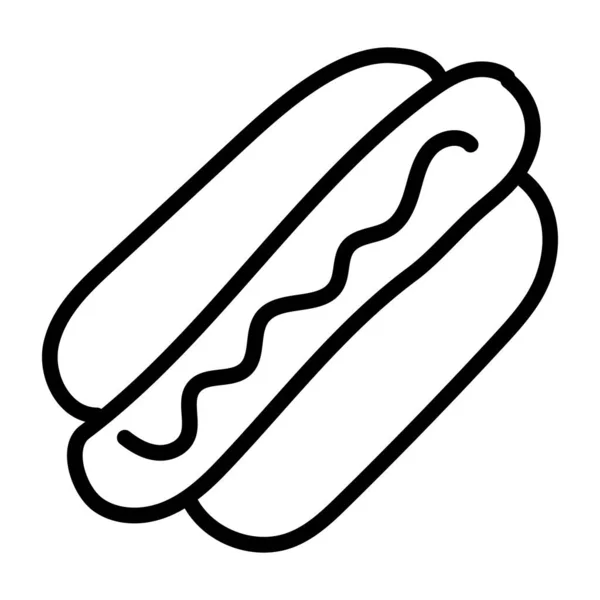 Modeen Design Ikon Hotdog Burger — Stock Vector