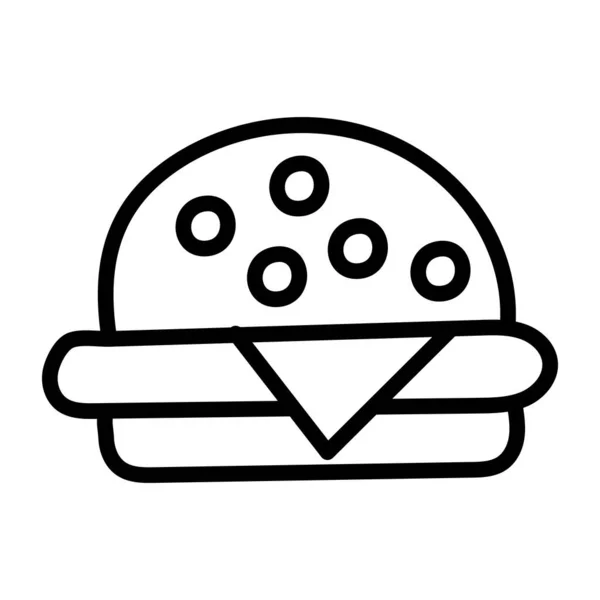 Modeen Design Icon Hotdog Burger — Stock Vector