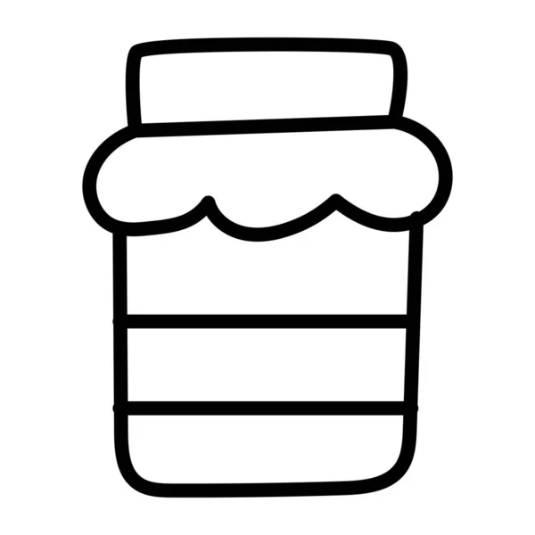 Trendy Design Icon Pickle Jar — Stock Vector