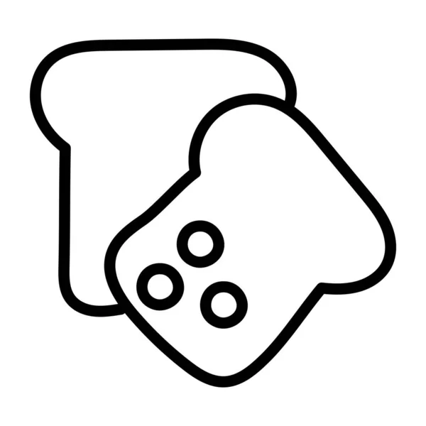 Ein Symboldesign Von Brotscheiben — Stockvektor