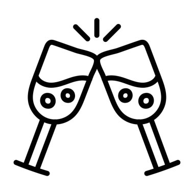 Birinci sınıf bir içki kadehi indirme simgesi