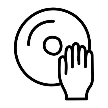 DJ diskinin modern tasarım simgesi