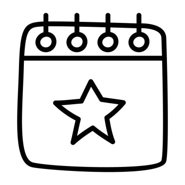 Parti takviminin mükemmel tasarım simgesi