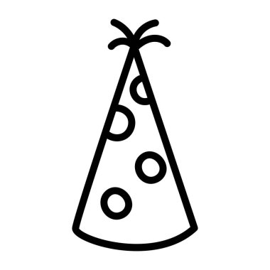 Parti şapkasının mükemmel tasarım simgesi 