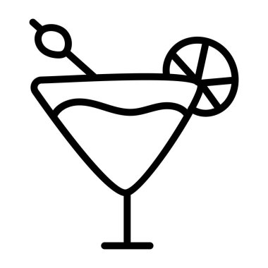 Birinci sınıf bir içki kadehi indirme simgesi