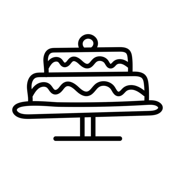Modern Tasarım Pasta Simgesi — Stok Vektör