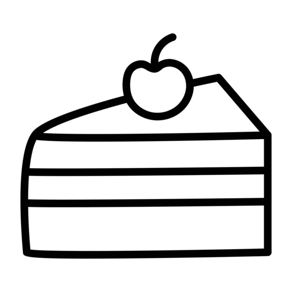 Modern Tasarım Pasta Simgesi — Stok Vektör