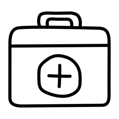 İlk yardım kitinin vektör tasarımı 