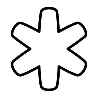 Tıbbi işaretin yaratıcı tasarım simgesi.