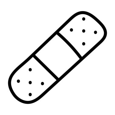 İlk yardım bandajının mükemmel tasarım simgesi