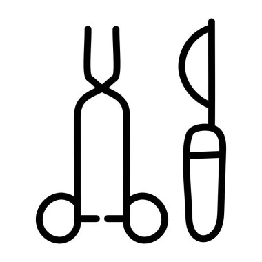 Cerrahi araçların premimium indirme simgesi