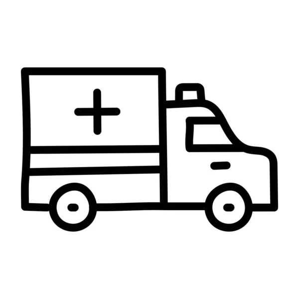 Conception Vectorielle Ambulance Véhicule Urgence Médicale — Image vectorielle