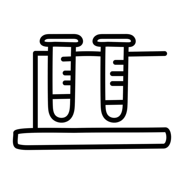 化学フラスコの編集可能なデザインアイコン — ストックベクタ