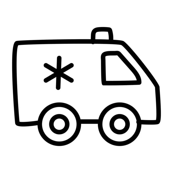 Diseño Vectorial Ambulancia Vehículo Emergencia Médica — Vector de stock