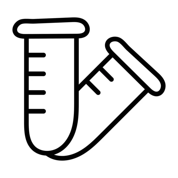 Редактируемый Дизайн Иконки Химической Колбы — стоковый вектор
