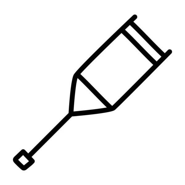 Ikona Kija Liniowa Konstrukcja Kuli — Wektor stockowy