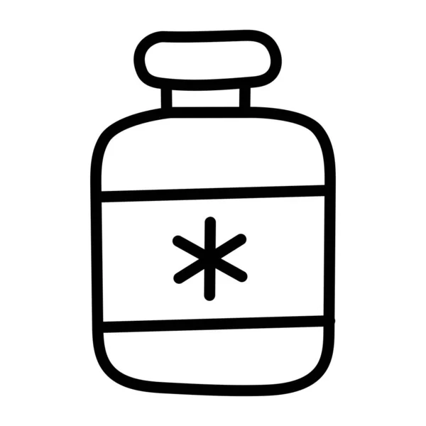 Уникальная Икона Дизайна Флакона Лекарствами — стоковый вектор