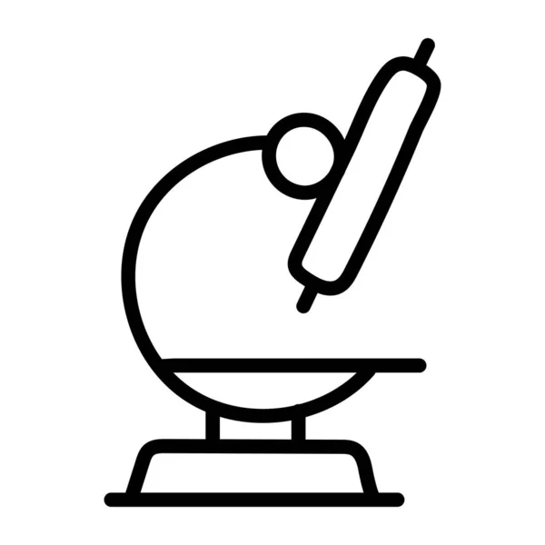 Icono Diseño Lineal Del Microscopio — Vector de stock