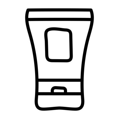 Yüz yıkamanın modern tasarım simgesi