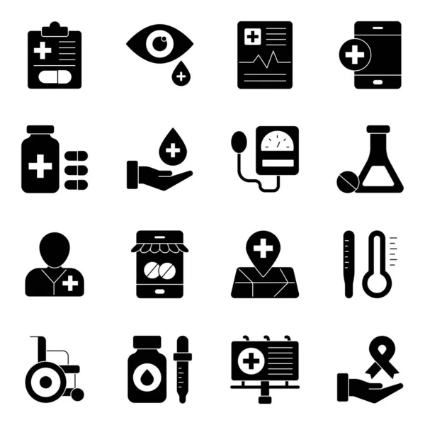 Download Deze Medische Iconen Set Het Komt Met Concepten Voor — Stockvector