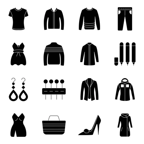 Exclusive Designed Use Identity Clothing Fashion Brands Icons Available Download — Stock Vector