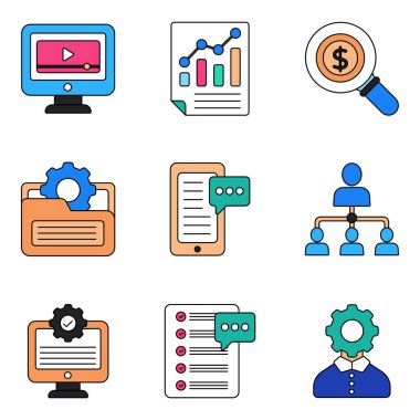 Bu sürü size bir iş ikonu sağlıyor. Ayrıntılar ve karmaşık tasarım simgeleriyle bu paket için bir değer yarat ve tutmaya değmesini sağla.