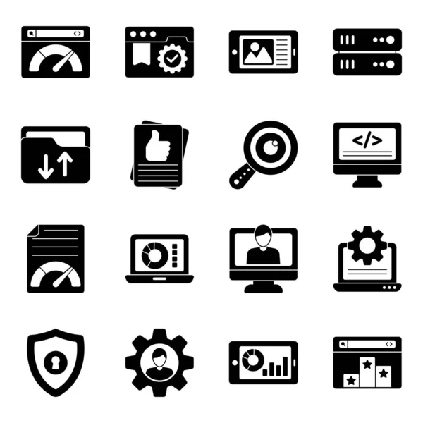 Çok yönlü veri ve simge seti. Bu teknik simgeler küçük detaylarla oluşturulur. A koleksiyonunuza eklemek için ayarlanmış olmalı.