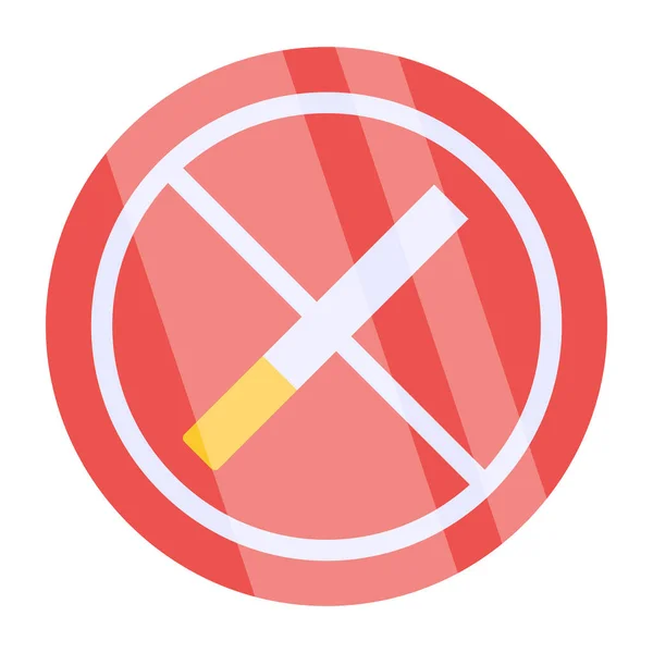 Kreative Design Ikone Für Nichtraucher — Stockvektor
