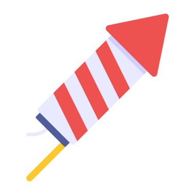 Ateş roketinin modern tasarım simgesi