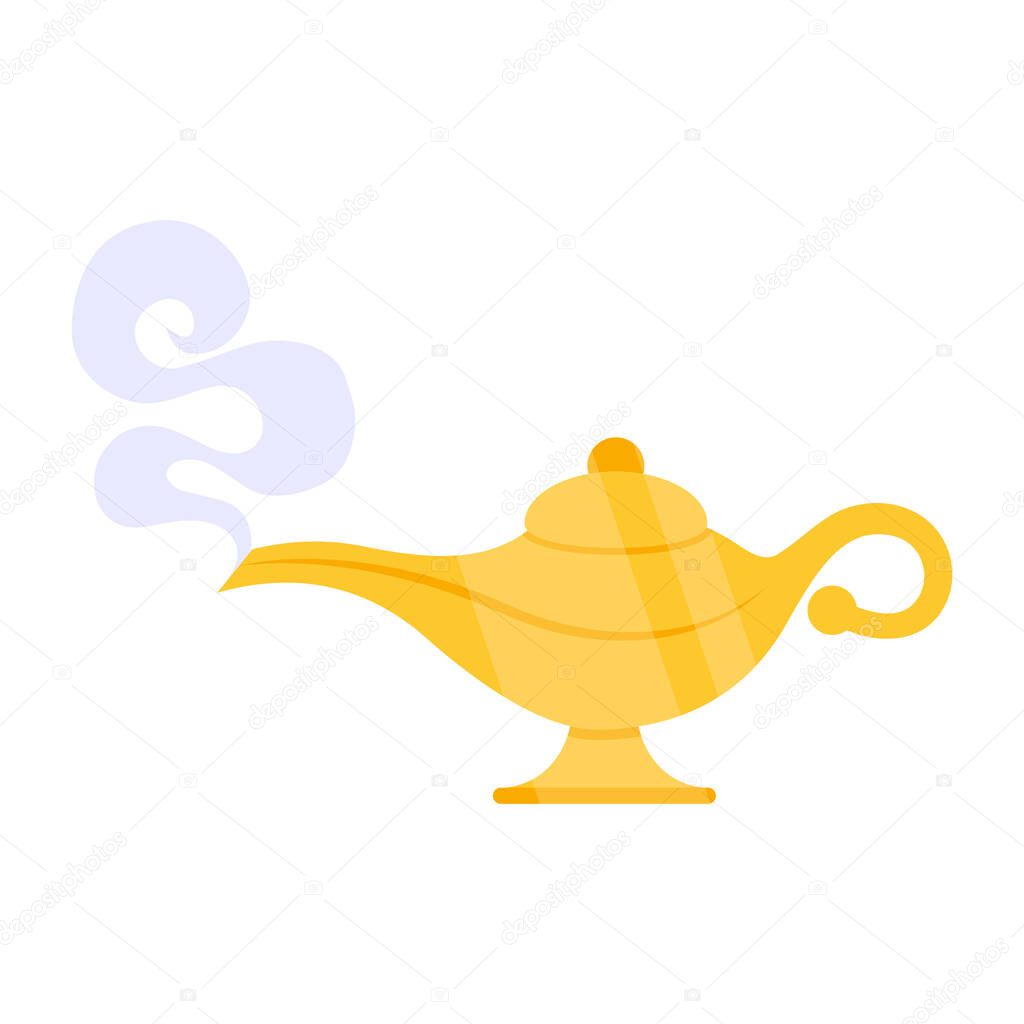 A unique design icon of magic lamp