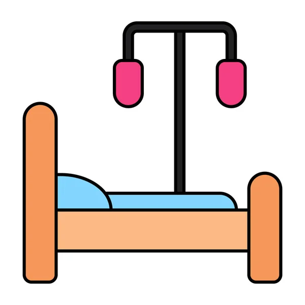 Icon Design Icon Hospital Bed — Stok Vektör