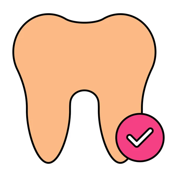 Modern Design Icon Healthy Tooth — Wektor stockowy