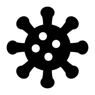 COVID-19 'un düz tasarım simgesi