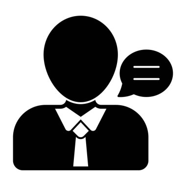 Kullanıcı iletişiminin modern tasarım simgesi