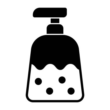 El dezenfektanının düz tasarım simgesi