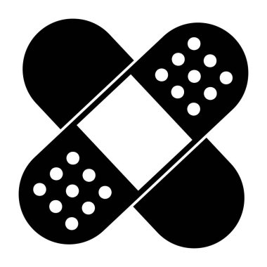 İlk yardım bandajlarının mükemmel tasarım simgesi