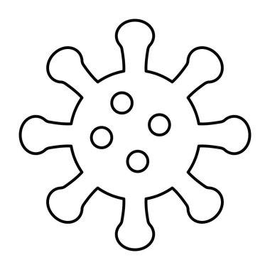 COVID-19 'un doğrusal tasarım simgesi