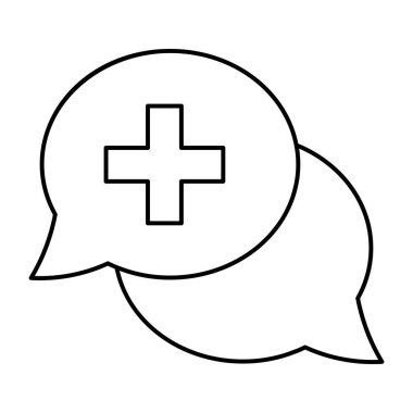 Tıbbi sohbetin simge tasarımı