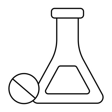 Kimyasal şişenin düzenlenebilir tasarım simgesi