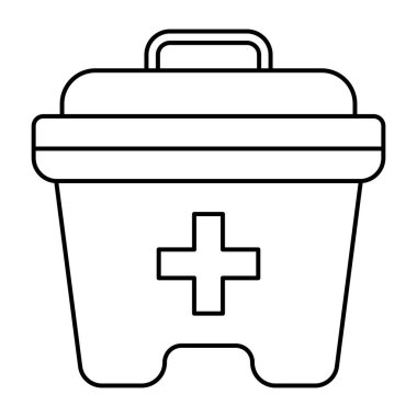 İlk yardım kitinin vektör tasarımı