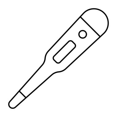 Dijital termometrenin düzenlenebilir tasarım simgesi