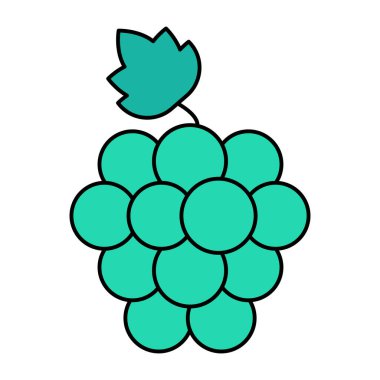 Üzüm simgesi, düzenlenebilir vektör