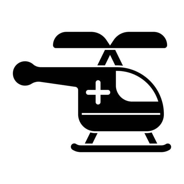 Icono Diseño Perfecto Ambulancia Aérea — Archivo Imágenes Vectoriales