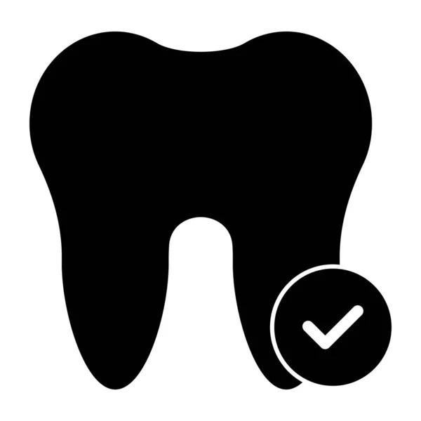 Nowoczesny Design Ikony Zdrowego Zęba — Wektor stockowy